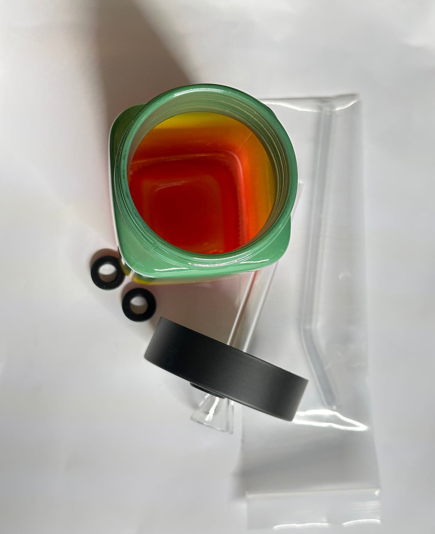 6” Jar Glass Water Pipe – Compact Jar Style Bong with Straw Mouthpiece | Durable Glass