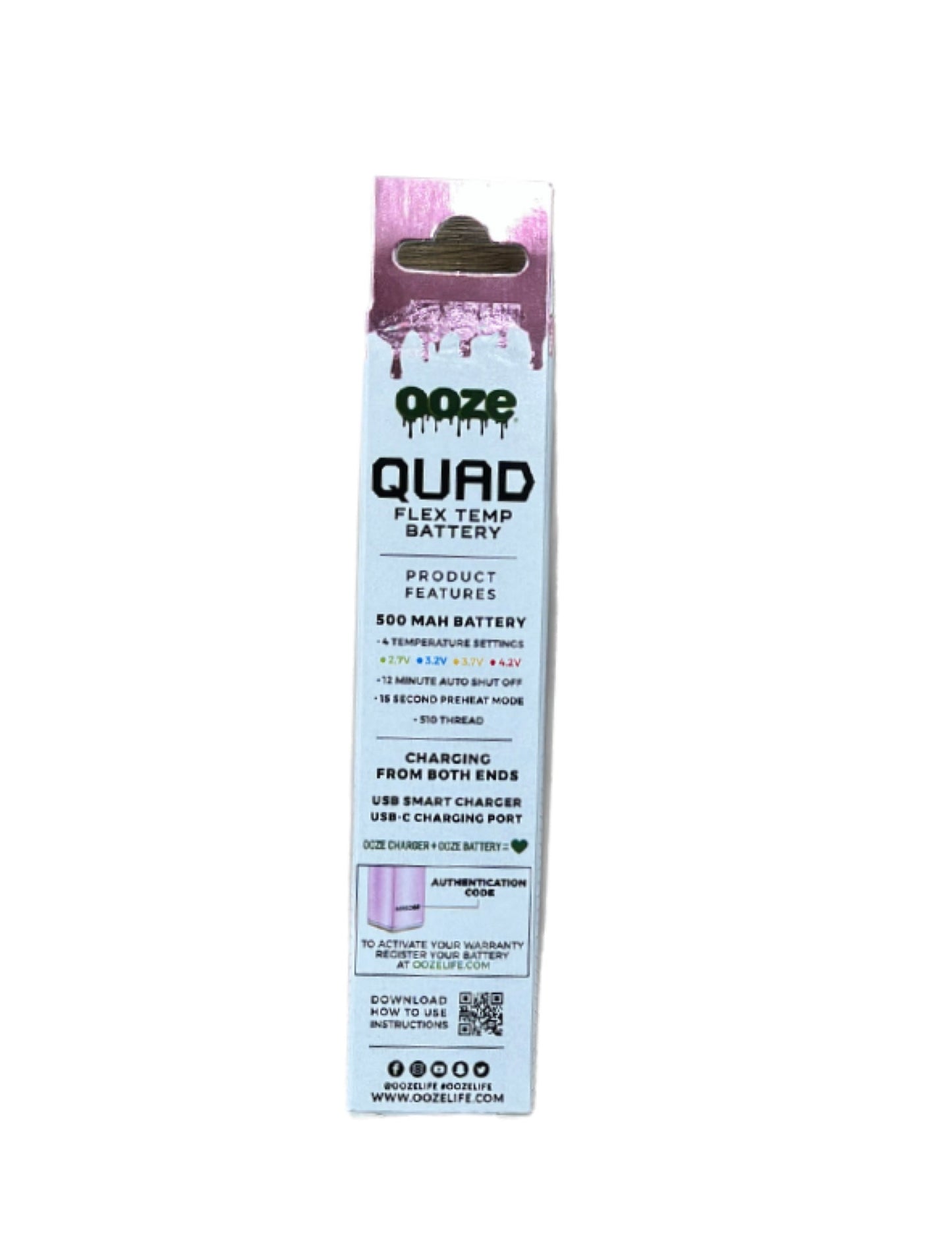 Ooze Smart 510 Thread Vape Pen Battery