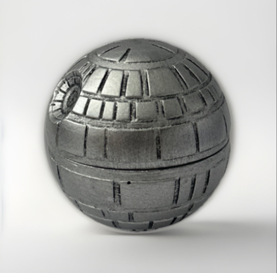 Star Wars Death Star Collectible Aluminum Grinder — 2" 3‑Piece Magnetic Herb Grinder Hand Muller