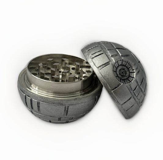 Star Wars Death Star Collectible Aluminum Grinder — 2" 3‑Piece Magnetic Herb Grinder Hand Muller