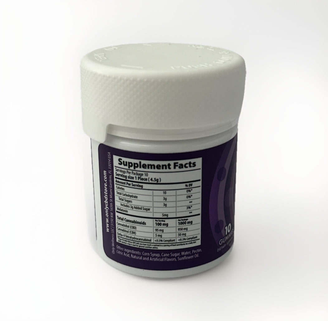 Only CBD Gummies Jar 1000MG - 10 Gummies