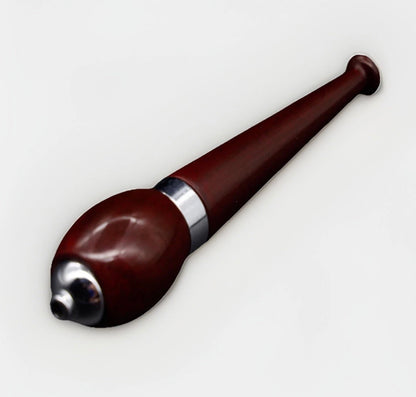 ZEPTS Teak Wood Zeppelin Smoking Pipe – Sleek Smokeless Pocket-Friendly