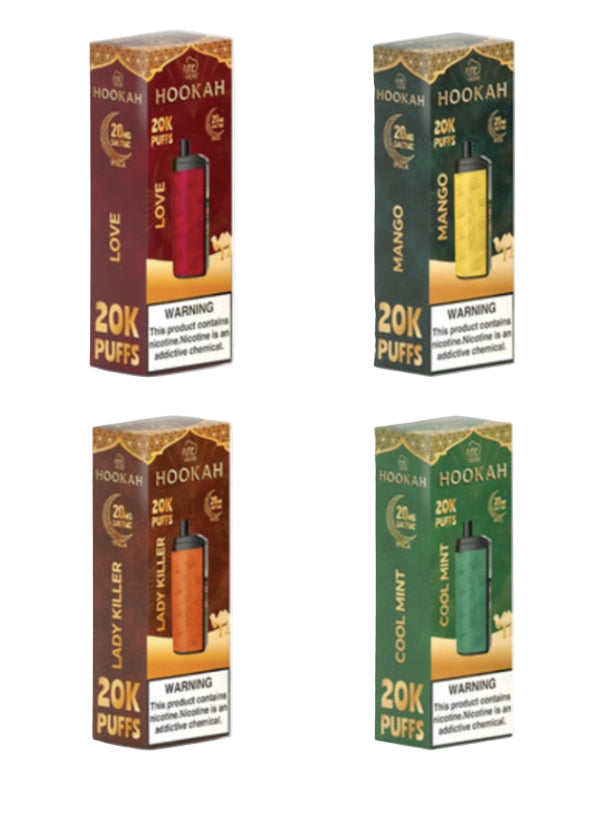 Fume Hookah 20K Puffs Disposable Vape – Rechargeable Mesh Coil Device- 2% Nicotine