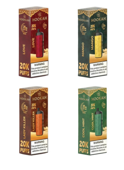 Fume Hookah 20K Puffs Disposable Vape – Rechargeable Mesh Coil Device- 2% Nicotine