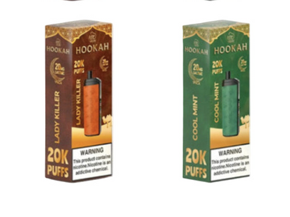 Fume Hookah 20K Puffs Disposable Vape – Rechargeable Mesh Coil Device- 2% Nicotine
