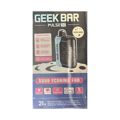 Geek Bar Pulse X Disposable Vape – 25,000 Puffs, 5% Nicotine, Dual Mode, 3D Curved Display