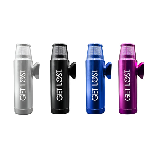 Metal Snuff Bullets by GET LOST - Compact Travel Size Hand Pipe