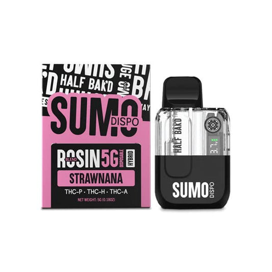 Half Bak’d Sumo Rosin 5G Disposable Vape – 5000mg THCA + THCP + THCH
