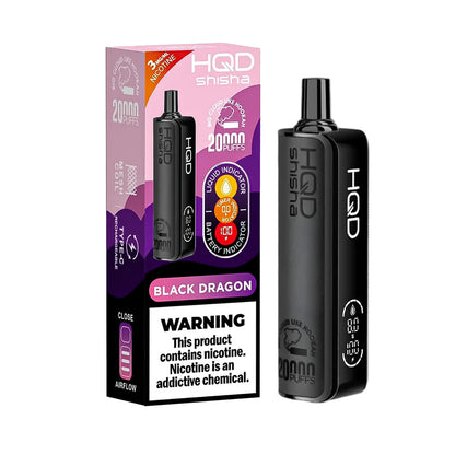 HQD Shisha 20K Disposable Vape 3% – 20,000 Puff Rechargeable DTL Disposable