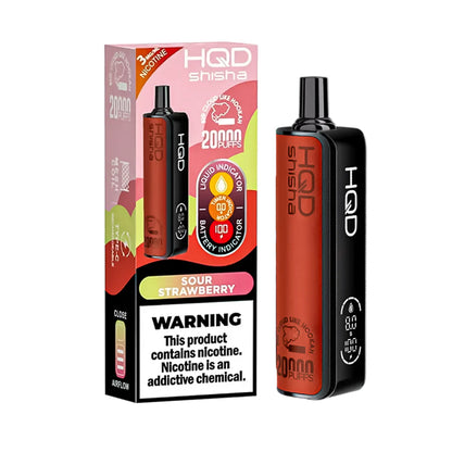 HQD Shisha 20K Disposable Vape 3% – 20,000 Puff Rechargeable DTL Disposable