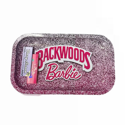 Pink Backwoods Rolling Tray Medium 8” size