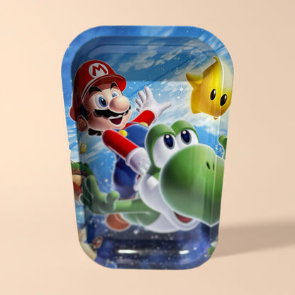 Super Mario 3D Magnetic Lid Rolling Tray – Large