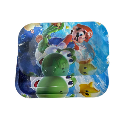 Super Mario 3D Magnetic Lid Rolling Tray – Large