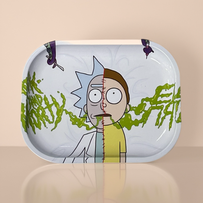 Rick and Morty Rolling Tray – Small 5x7 Metal Tray | Cartoon Design