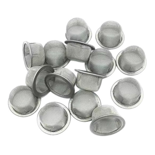 Food-Grade Stainless Steel Pipe Screens – 1/2" Universal Dome Screens for Gemstone Pipes, Vaporizers & Dry Herb Vapes