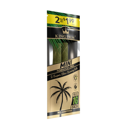 King Plam Mini Rollies - 2 Per Pack - Super Slow burning