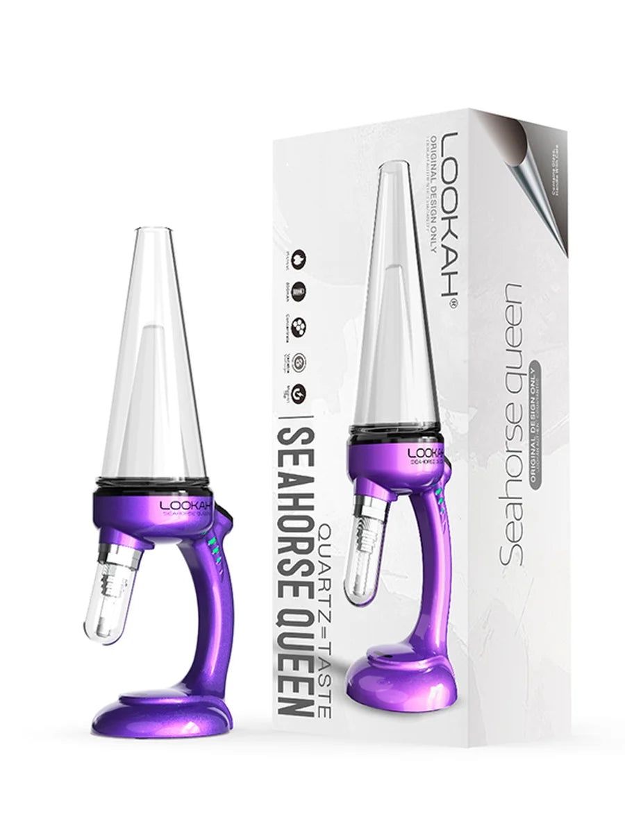 Lookah Seahorse Queen – Electric Nectar Collector Bubbler Dab Rig 800mAh