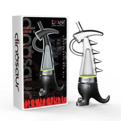 Dinosaur Electric Dab Rig by Lookah – LED Smart E-Rig with 710 Quartz Coils & Dino Glass Bubbler