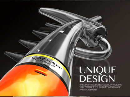 Dinosaur Electric Dab Rig by Lookah – LED Smart E-Rig with 710 Quartz Coils & Dino Glass Bubbler