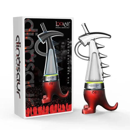 Dinosaur Electric Dab Rig by Lookah – LED Smart E-Rig with 710 Quartz Coils & Dino Glass Bubbler