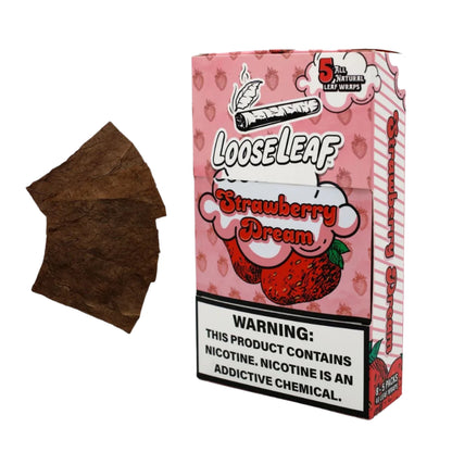 LooseLeaf Natural Wraps Strawberry Dream Flavor