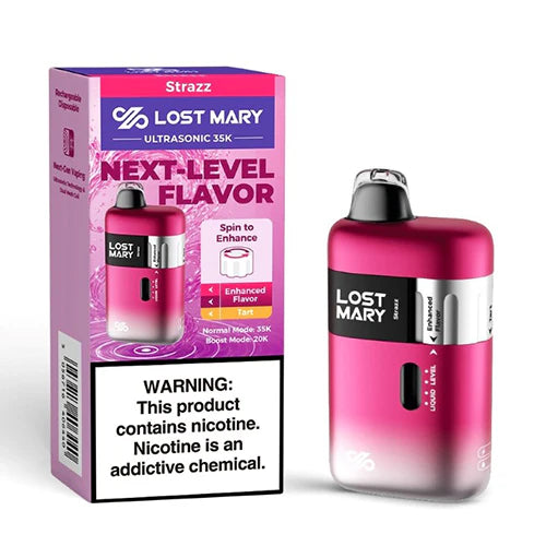 Lost Mary Ultrasonic Disposable Vape – 35,000 Puffs | Flavor Spinner | 5% Nicotine