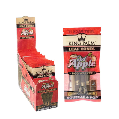King Palm Flavored 3pk Leaf Cones - Dog Walker-70mm