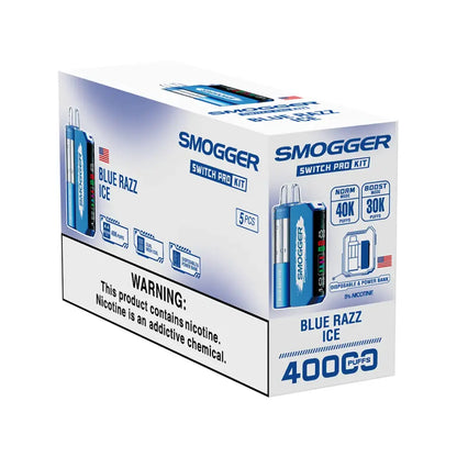 SMOGGER Switch Pro Kit Disposable Vapes 40K Puffs  – 5 Pack (Full Box)