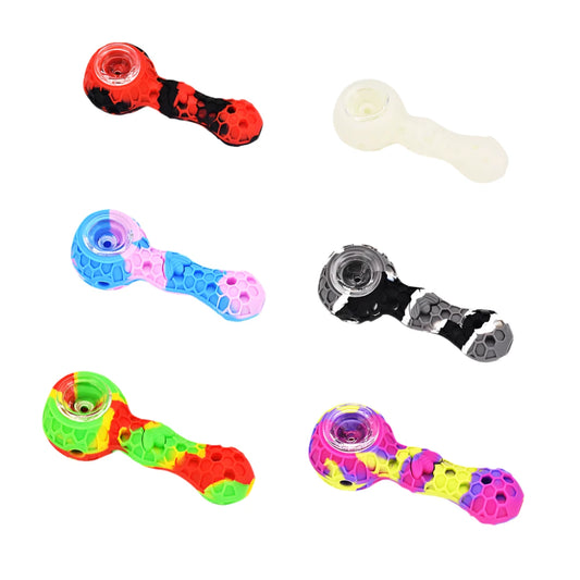 Silicone Hand Pipe Glass Bowl