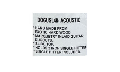 Guitar-Shaped Wooden Dugout with One Hitter Bat