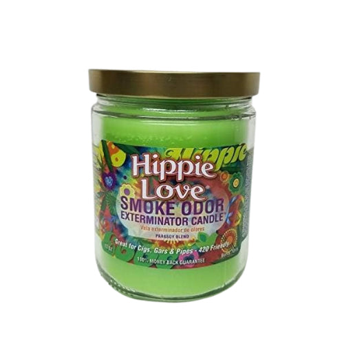 Smoke Odor Exterminator Jar Candles 13 oz Hippie Love