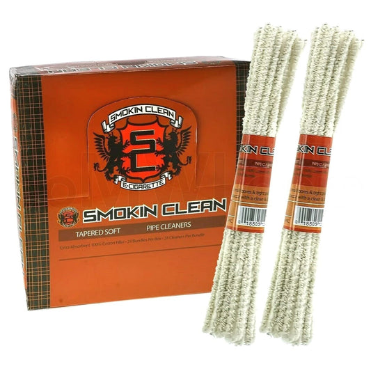 SMOKIN CLEAN Tapered Soft Pipe Cleaners - Premium Cotton