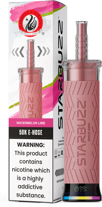 Starbuzz E-Hose 50K Disposable Vape – 50,000 Puffs, Dual Mesh 0.6Ω Coil, 40mL,