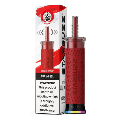 Starbuzz E-Hose 50K Disposable Vape – 50,000 Puffs, Dual Mesh 0.6Ω Coil, 40mL,