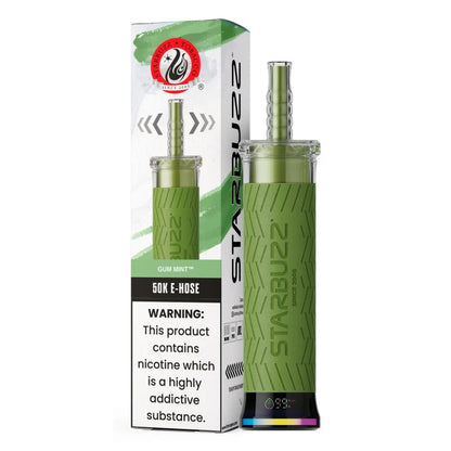 Starbuzz E-Hose 50K Disposable Vape – 50,000 Puffs, Dual Mesh 0.6Ω Coil, 40mL,