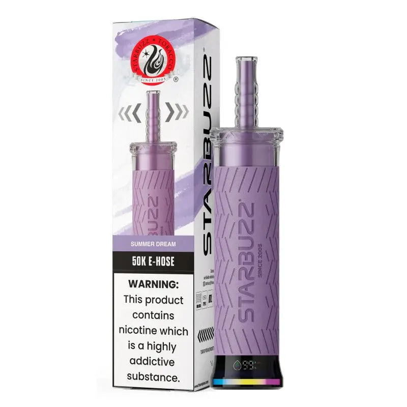 Starbuzz E-Hose 50K Disposable Vape – 50,000 Puffs, Dual Mesh 0.6Ω Coil, 40mL,