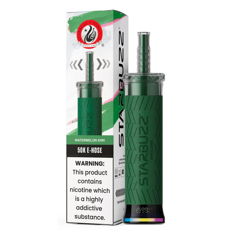 Starbuzz E-Hose 50K Disposable Vape – 50,000 Puffs, Dual Mesh 0.6Ω Coil, 40mL,