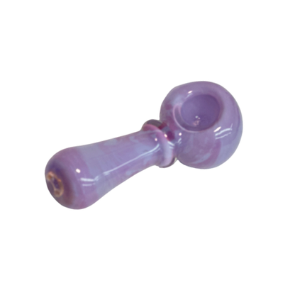 Purple Swirl Glass Spoon Pipe – Cute & Compact Hand Pipe 4"