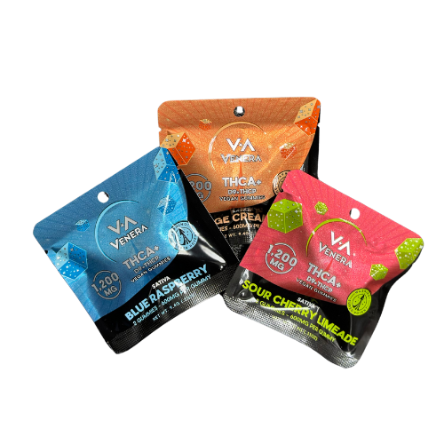 VENERA Delta 9 THC-A + THCP GUMMIES - Blue Rasberry - 2 Pack