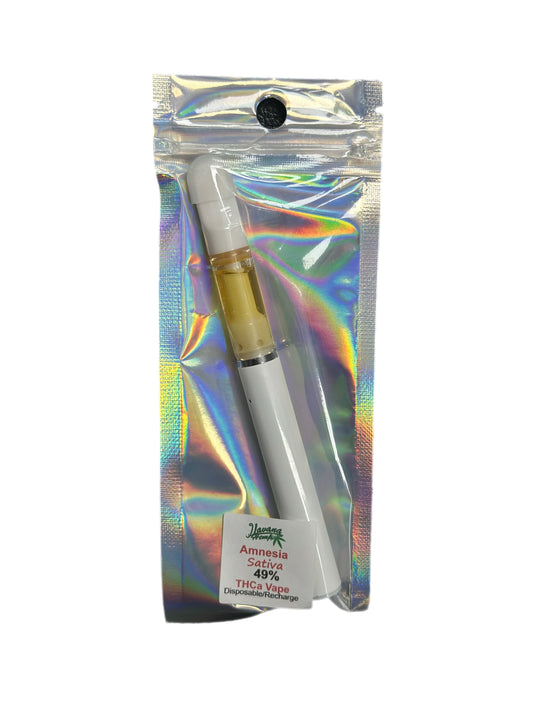 Havana Hemp Amnesia Sativa THCa Vape – 49% | Rechargeable & Disposable