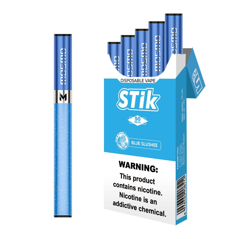 Mosmo STik Disposable Vape 5-Pack 300 Puffs, 5% Nicotine, Paper Filter Tip Premium Smoker Outlet LLC Mosmo STik Disposable Vape 5-Pack 300 Puffs, 5% Nicotine, Paper Filter Tip Premium Smoker Outlet LLC