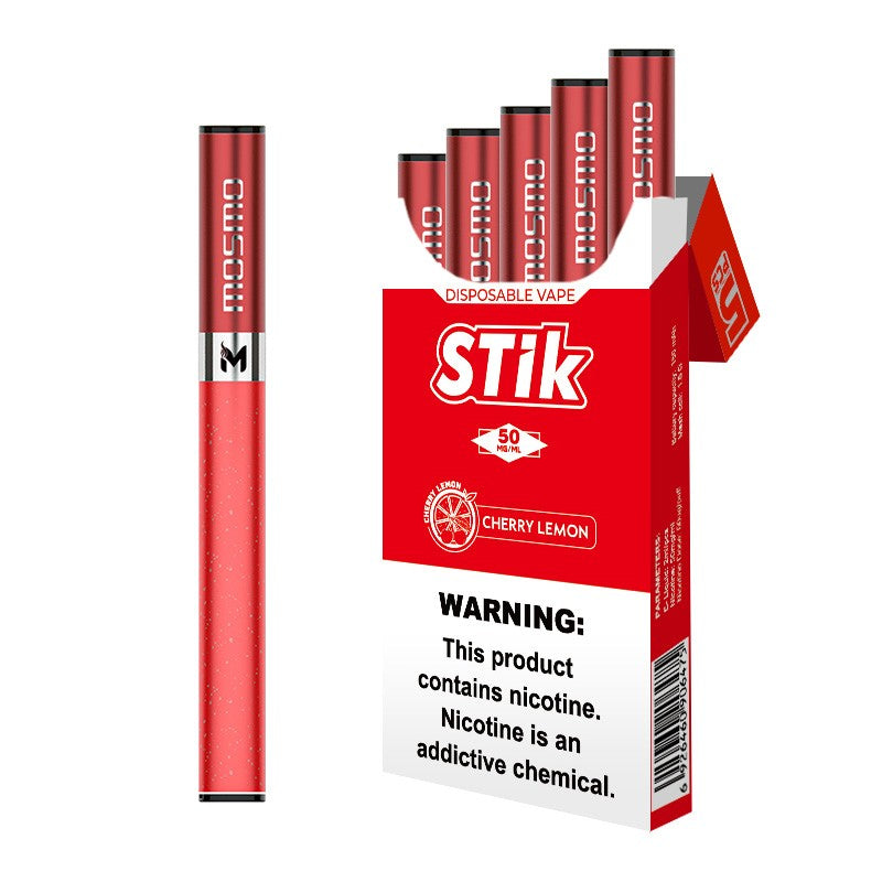 Mosmo STik Disposable Vape – 5-Pack | 300 Puffs, 5% Nicotine (Cigarette-Like MTL Draw)