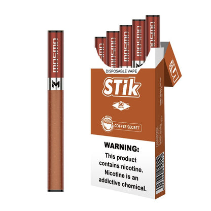 Mosmo STik Disposable Vape – 5-Pack | 300 Puffs, 5% Nicotine (Cigarette-Like MTL Draw)