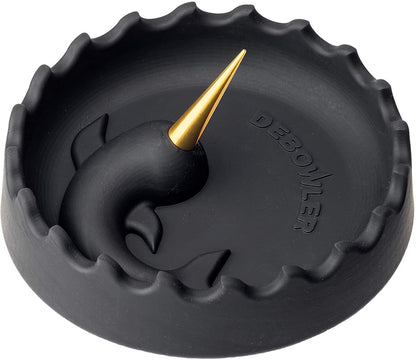 Debowler Narwhal Silicone Spiked Ashtray with Aluminum Poker