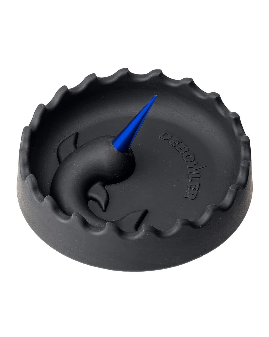 Debowler Narwhal Silicone Spiked Ashtray with Aluminum Poker