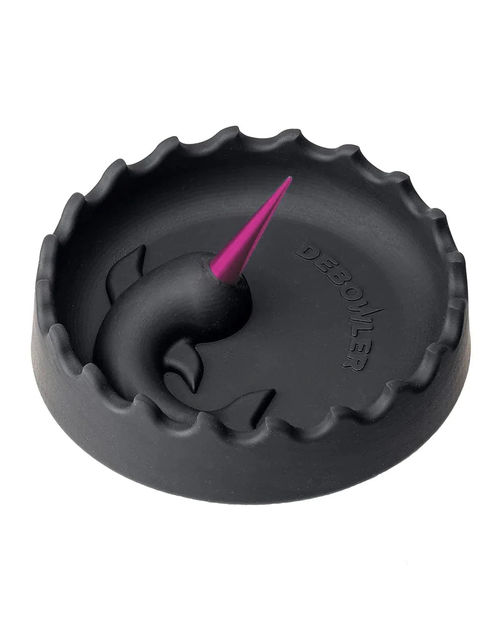 Debowler Narwhal Silicone Spiked Ashtray with Aluminum Poker