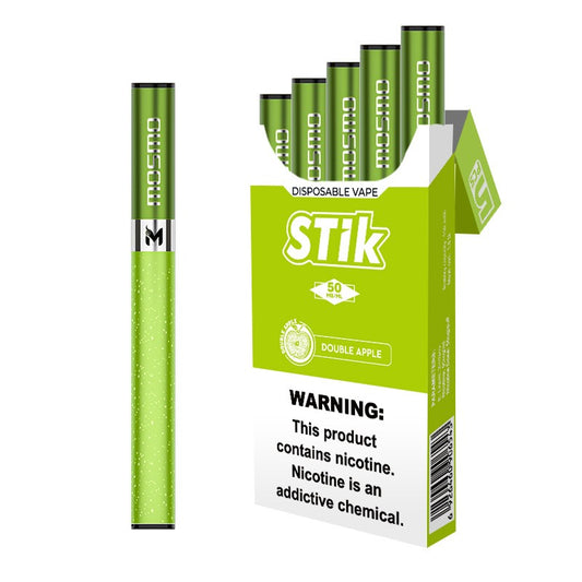 Mosmo STik Disposable Vape – 5-Pack | 300 Puffs, 5% Nicotine (Cigarette-Like MTL Draw)