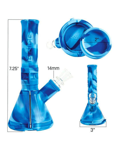 Eyce Mini Silicone Beaker Bong 7.25” – Compact Silicone Water Pipe