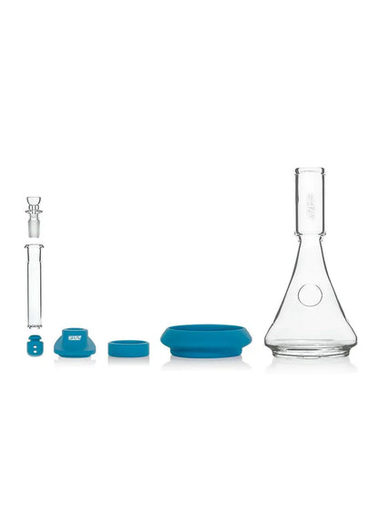 GRAV® Deco Silicone Beaker Bong – Hybrid Glass & Silicone Water Pipe (241mm)