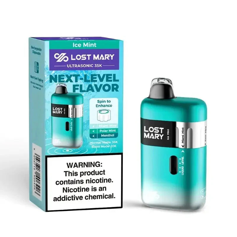 Lost Mary Ultrasonic Disposable Vape – 35,000 Puffs | Flavor Spinner | 5% Nicotine